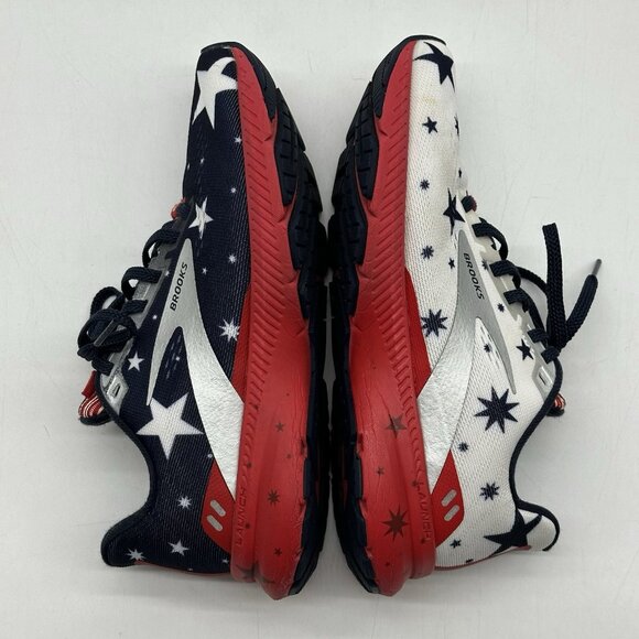 Brooks Launch 8 USA Stars Patriotic Mesh Running Shoes - Women's Size 6D Wide - Picture 9 of 10